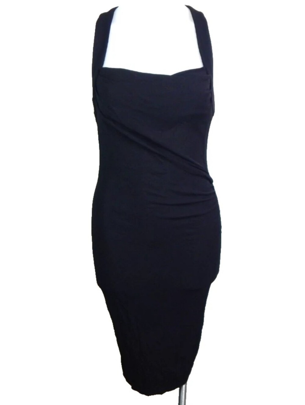 DVF Slinky Knit Square Neck Y2K Dress